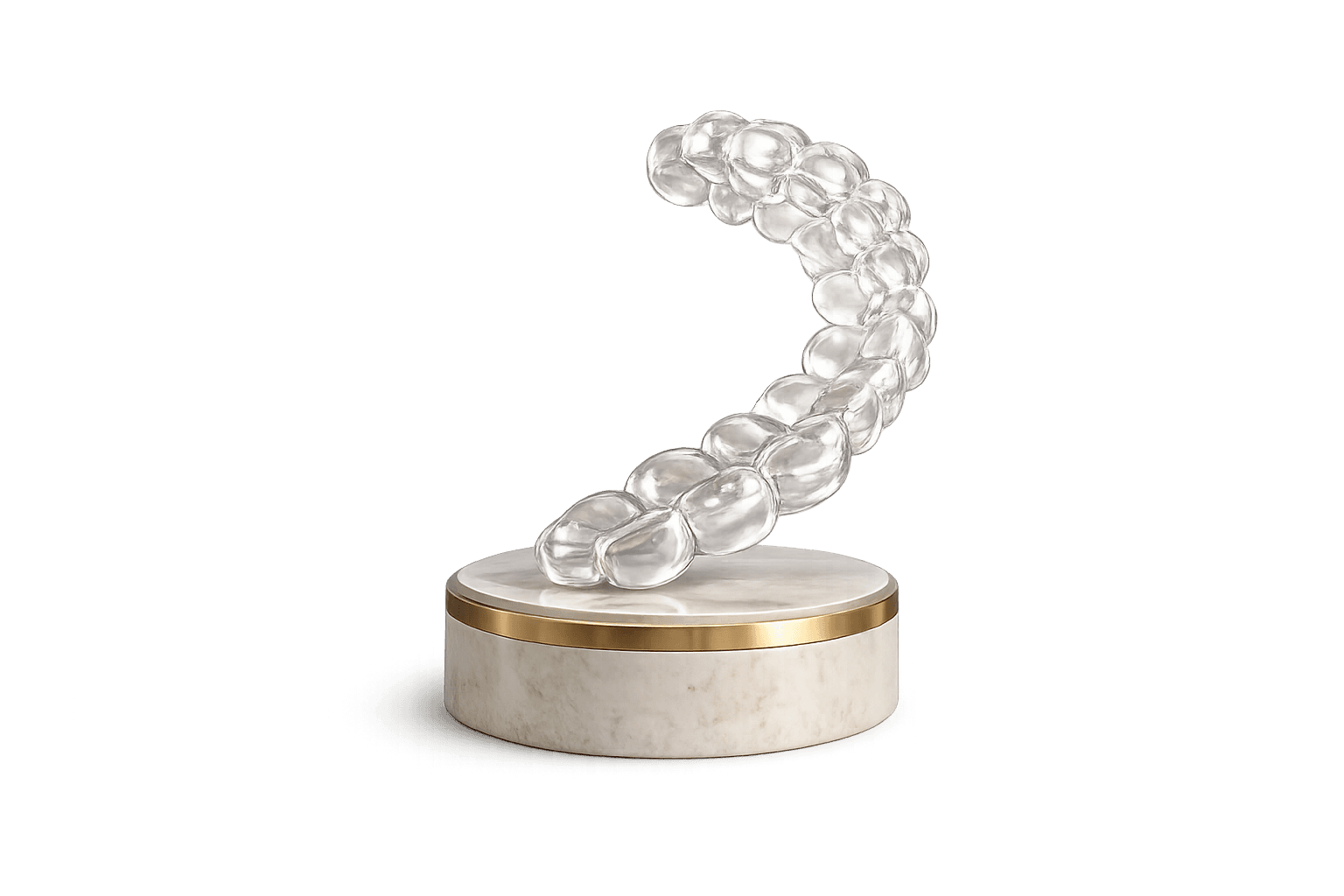 Alineador dental transparente sobre una base — alineadores dentales